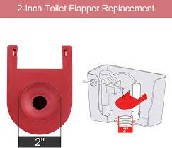Hibbent 2 Pack Toilet Flappers Replacement Compatible with Kohler Shark-Fin  Flapper Replacement Kit ,2 Inch