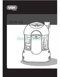 vax vcw 02 instruction manual