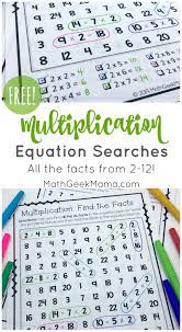 Multiplication activities, games, worksheets and puzzles to help your kiddos master multiplication and develop fact fluency. Free Equation Search Fun Multiplication Games For 3rd Grade