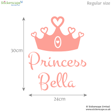 Personalised Princess Crown Wall