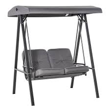 Outsunny Swing Chair 2 Person Gray