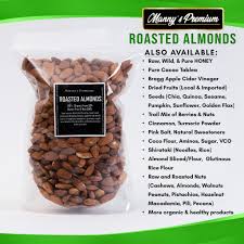 roasted almonds organic oil free plain