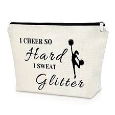cheerleader gift for women cosmetic bag
