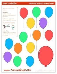 Printable Balloon Template Balloons For Sale Birthday