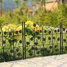 5 Panels Steel Decorative Garden Fence
