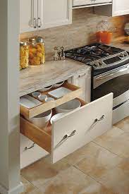 deep drawer base cabinet with rollout