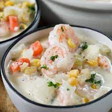 Kitchen Simmer Shrimp And Clam Chowder gambar png
