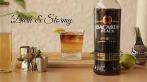 black rum tail dark and stormy