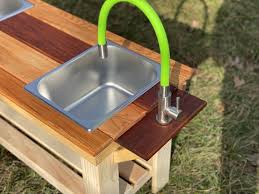 Green Water Faucet Kit For Mud Kitchen