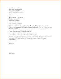 Samples Of Simple Cover Letters Vintage Simple Cover Letter For Job