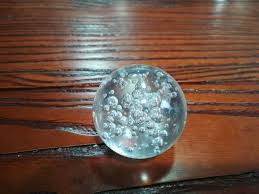 decorative solid crystal bubble