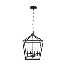 Home Decorators Collection Weyburn 4 Light Bronze Caged Chandelier 46201 The Home Depot