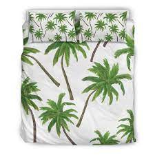 Palm Tree Pattern Print Duvet Cover