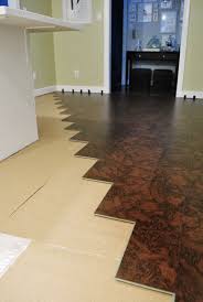 how to install a cork floor young