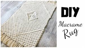 diy macrame rug tutorial you