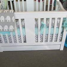 gray elephant crib bedding baby nursery