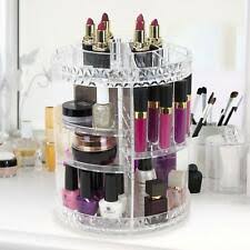 clear acrylic make up organisers for