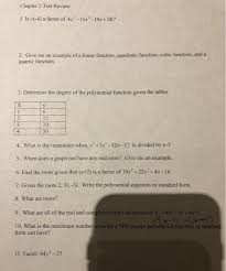 Solved Chapter 2 Test Review 1 Is X 4