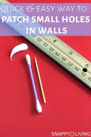 walls nail holes diy plaster