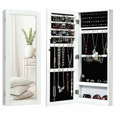 Mirrored Jewelry Cabinet Armoire