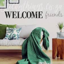 Welcome Friends Wall Sticker L And