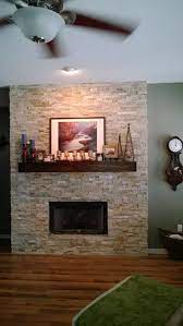 Modern Rustic Fireplace Mantel 84