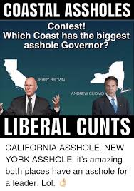 Andrew cuomo (d) is facing accusations of sexual harassment from a former staffer, lindsey boylan, who worked for cuomo between march 2015 and october 2018 as his deputy secretary for. Coastal Assholes Contest Which Coast Has The Biggest Asshole Governor Jerry Brown Andrew Cuomo Liberal Cunts Lol Meme On Me Me