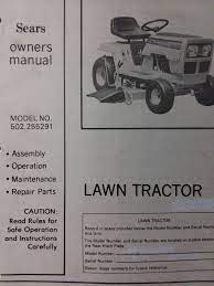 sears lt 11 riding lawn mower tractor