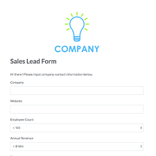 Sales Lead Form Template Magdalene Project Org