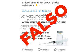 Autoridades de salud informaron este martes 27 de abril. No Caigas En Fake News Salud Descarta Registro De Vacuna Para Personas De 50 A 59 Anos El Sol De Mexico Noticias Deportes Gossip Columnas