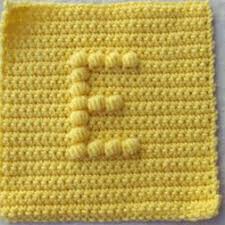 Free Crochet Pattern Alphabet Squares Knit A Square