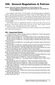 fhsaa track field manual pdf