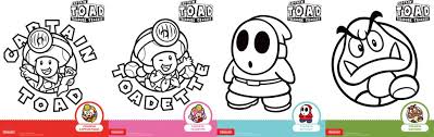 There are several games, including mario brothers, super mario bros. Captain Toad Printable Coloring Pages Play Nintendo