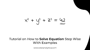 Solve Equation Step Wise With Examples