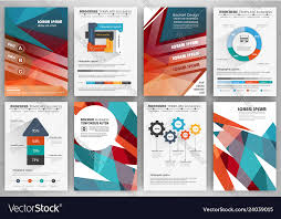Set Of Brochure Design Templates And Infographics