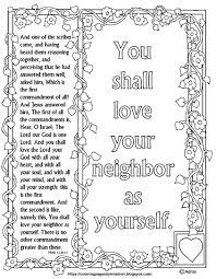 Love thy neighbor coloring pages. Free Mark 12 31 Print And Color Page For Love Your Neighbor As Yourself Scripture Bible Verse Coloring Page Bible Coloring Pages Bible Verse Coloring