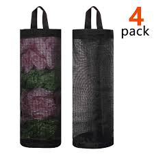 Check spelling or type a new query. Bag Holder For Plastic Bags 4 Pcs Polyester Grocery Bag Holder Plastic Dispenser Foldable Breathable Washable Hanging Mesh Garbage Bag Organizer For Kitchen Plastic Bag Storage Black Buy Online In Belize At