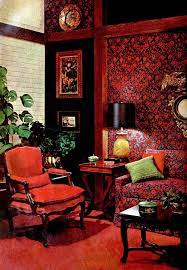 see how this red black living room