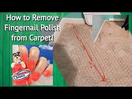 remove fingernail polish from carpet