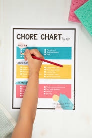 Alice And Loisfree Printable Kids Chore Chart By Age Group