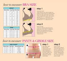 Avon Company Intimate Apparel How Tos Bra Size Charts