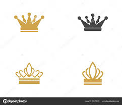 Crown Logo Template Vector Icon Illustration Design Stock Vector