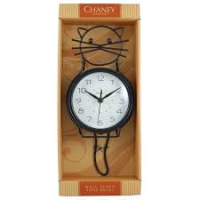 Chaney 46060 Black Cat Wall Clock With