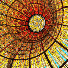 stained glass in barcelona