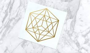 Geometric Decal Sacred Geometry Decal Hexagon Decal Octagon Decal Triangle Sticker Minimalist Decal Laptop Tumbler Car Decal
