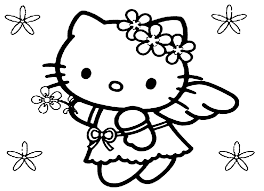 Tổng hợp 99 mẫu tranh tô màu Mèo Hello Kitty đẹp, dễ thương nhất