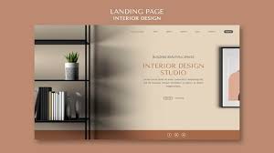 free psd interior design landing page
