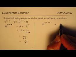 How To Solve Exponential Equation