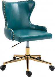 The colour is perfect for us and the chairs are the show piece of our waiting area. Blue Hendrix Faux Leather Office Chair 167blue