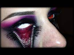 easy halloween makeup unzipped eye